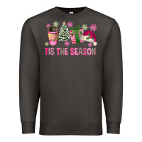 Smoke Pink Christmas Tis The Season Premium Sweatshirt - FaDigitalArtStudio
