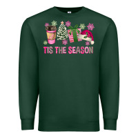 Sports Green Pink Christmas Tis The Season Premium Sweatshirt - FaDigitalArtStudio