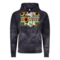 Cloud Black Howdy Serape And Sunflower Vintage Hoodie - RanaPortraitStore