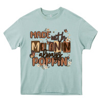 Arona made with melanin always poppin Heavy Core Tee - MaliasSmallBusiness