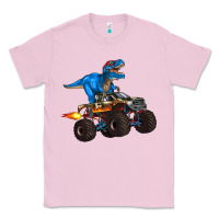 Bubblegum Pink monster truck and  t rex dinosaur Classic Tee - Artiststas
