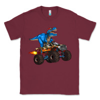 Burgundy monster truck and  t rex dinosaur Classic Tee - Artiststas