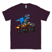 Plum monster truck and  t rex dinosaur Classic Tee - Artiststas