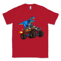 Red monster truck and  t rex dinosaur Classic Tee - Artiststas