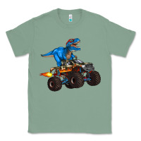 Sage monster truck and  t rex dinosaur Classic Tee - Artiststas