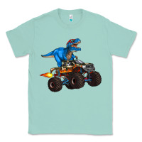 Seafoam monster truck and  t rex dinosaur Classic Tee - Artiststas