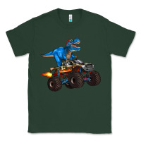 Sports Green monster truck and  t rex dinosaur Classic Tee - Artiststas