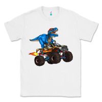 White monster truck and  t rex dinosaur Classic Tee - Artiststas