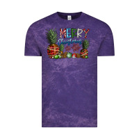 Cloud Purple Merry Christmas Vintage Tee - SublimationCraftShop