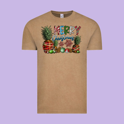 Merry Christmas Vintage Tee Designed By Sublimationcraftshop