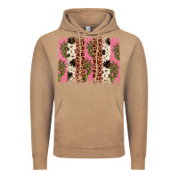 Vintage Coffee cactus leopard cowhide brush stroke Vintage Hoodie - Artiststas