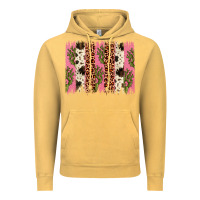 Vintage Mustard cactus leopard cowhide brush stroke Vintage Hoodie - Artiststas