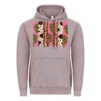 Vintage Zinc cactus leopard cowhide brush stroke Vintage Hoodie - Artiststas
