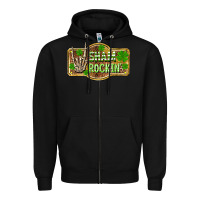 Black Shamrockin' St. Patrick's Day Zipper Hoodie - OliviaCreatesArt