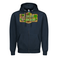 Navy Shamrockin' St. Patrick's Day Zipper Hoodie - OliviaCreatesArt