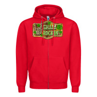 Red Shamrockin' St. Patrick's Day Zipper Hoodie - OliviaCreatesArt