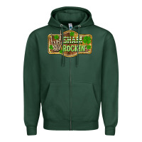 Sports Green Shamrockin' St. Patrick's Day Zipper Hoodie - OliviaCreatesArt