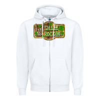 White Shamrockin' St. Patrick's Day Zipper Hoodie - OliviaCreatesArt