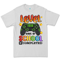 Dove Grey level 100 days of school completed Premium Tee - MaliasSmallBusiness