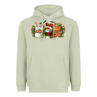 Matcha Christmas coffee cups Heavyweight Hoodie - FaDigitalArtStudio