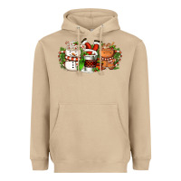 Mushroom Christmas coffee cups Heavyweight Hoodie - FaDigitalArtStudio