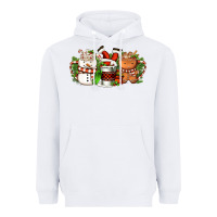 White Christmas coffee cups Heavyweight Hoodie - FaDigitalArtStudio