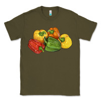 Army Green Peppers Classic Tee - LillyAllenDesigns