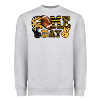 Game Day Yellow And Black Team Color Heavyweight Sweatshirt | Teevron