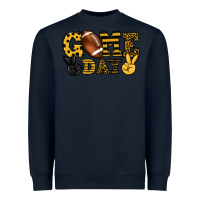 Navy Game day yellow and black team color Heavyweight Sweatshirt - HowdyJamesFarm