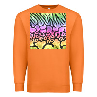 Carrot neon rainbow safari seamless pattern Premium Sweatshirt - BundleAndBundleShop
