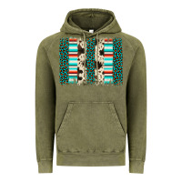 Vintage Olive leopard cowhide brush stroke Vintage Hoodie - Artiststas