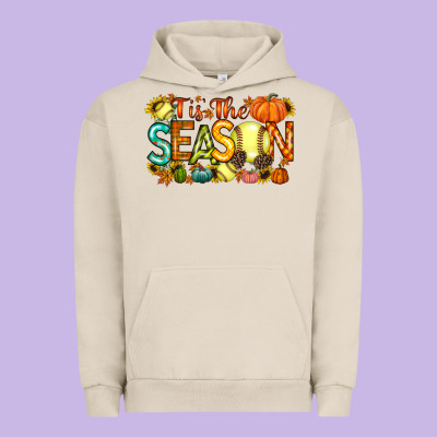 Tis The Season Softball Urban Hoodie Designed By Racoondesign