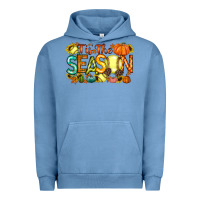 Pigment Pebble Blue tis the season softball Urban Hoodie - RacoonDesign