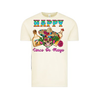 Happy Cinco De Mayo Mexican Skull Tequila Bottle Roses Cactus Vintage Tee | Teevron