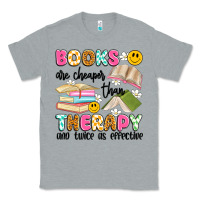 Heather Grey books are cheaper than therapy and twice as effective Classic Tee - Artiststas