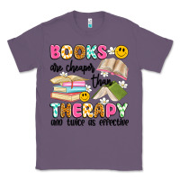 Lavender books are cheaper than therapy and twice as effective Classic Tee - Artiststas