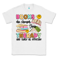 White books are cheaper than therapy and twice as effective Classic Tee - Artiststas