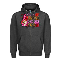 Charcoal Heather there is gnome one like you olivia Zipper Hoodie - OliviaCreatesArt