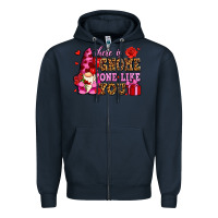 Navy there is gnome one like you olivia Zipper Hoodie - OliviaCreatesArt