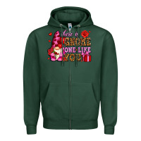 Sports Green there is gnome one like you olivia Zipper Hoodie - OliviaCreatesArt