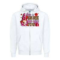 White there is gnome one like you olivia Zipper Hoodie - OliviaCreatesArt