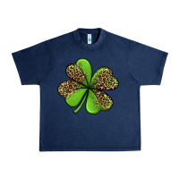 Navy leopard shamrock Urban Heavy Tee - Jasminsmagicworld