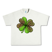 Pistachio leopard shamrock Urban Heavy Tee - Jasminsmagicworld