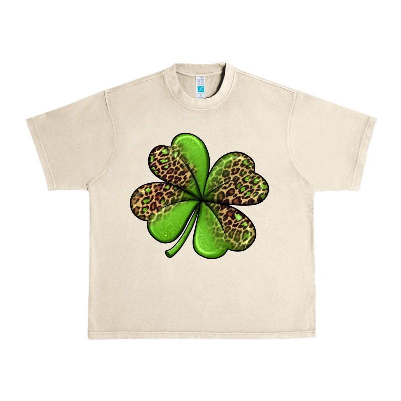 Leopard Shamrock Urban Heavy Tee by Jasminsmagicworld | Teevron