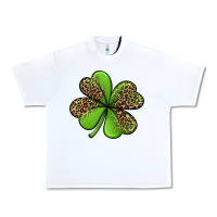 White leopard shamrock Urban Heavy Tee - Jasminsmagicworld