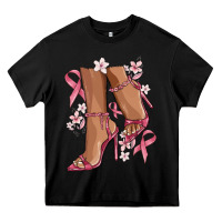 Black cancer high heels Heavy Core Tee - MaliasSmallBusiness