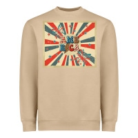 Mushroom retro america Heavyweight Sweatshirt - TumblerDesignByShophia