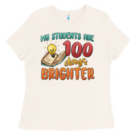 My Students 100 Days Brighter Ladies Tee | Teevron
