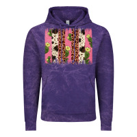 Cloud Purple cactus leopard cowhide brush stroke Vintage Hoodie - Artiststas