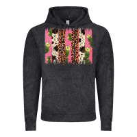 Vintage Black cactus leopard cowhide brush stroke Vintage Hoodie - Artiststas